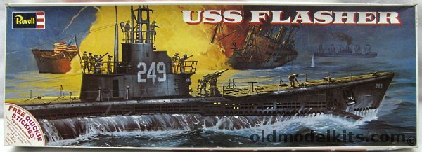 Revell 1/220 USS Flasher SS-249 Submarine, H431 plastic model kit